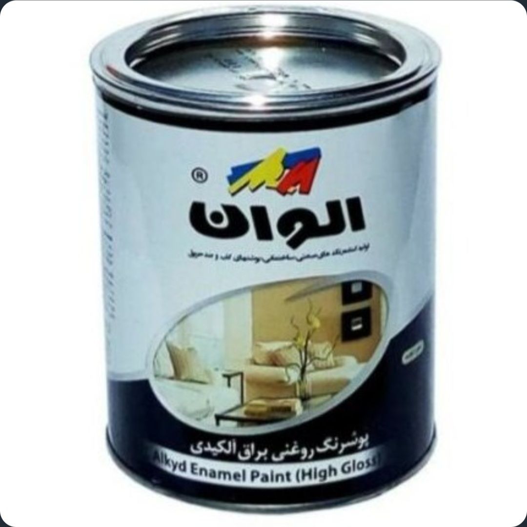 الوان رنگ روغنی سفید براق کد 100 یک کیلوگرم